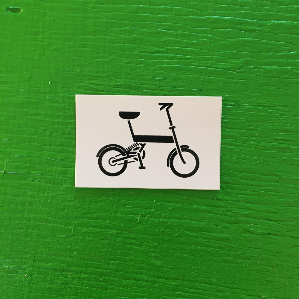 Sticker #295: Folding Bike