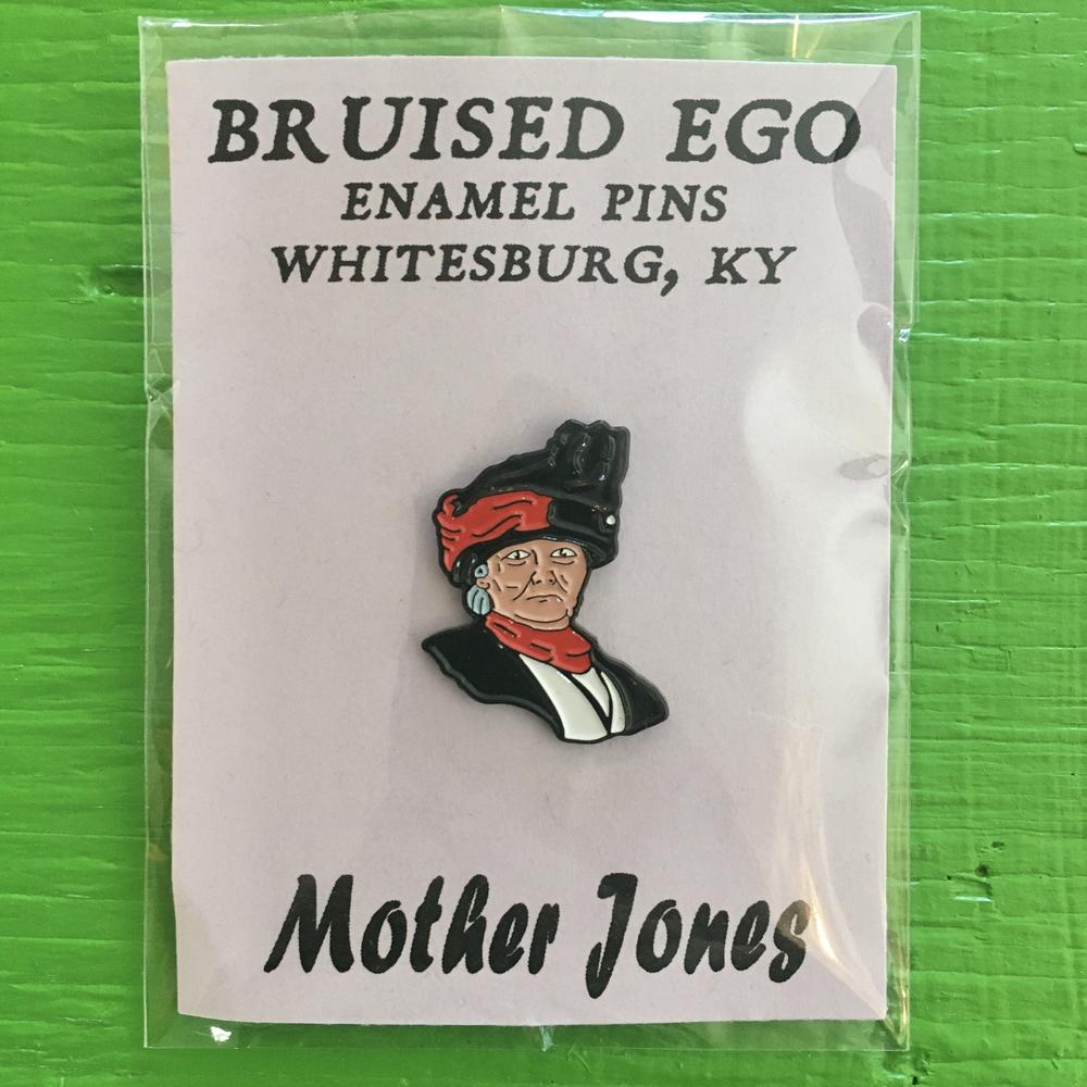 Mother Jones enamel pin