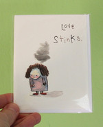 Love Stinks greeting card
