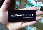 Sticker #309: Live Free or Drive! (black)