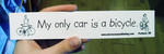 Sticker #097: My Only Car is a Bicycle