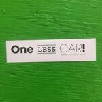 Sticker #308: One Less Car!