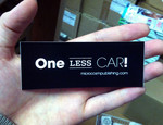 Sticker #308: One Less Car!