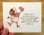 Read & Dance greeting card