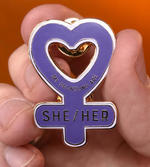 My Pronouns Are She/Her (enamel pin)