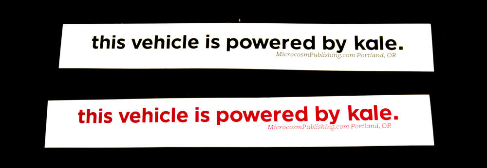 Sticker #363: This vehicle is powered by kale.