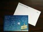 Bike Tour Packing List (four postcards)