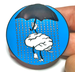 Depression Umbrella enamel pin